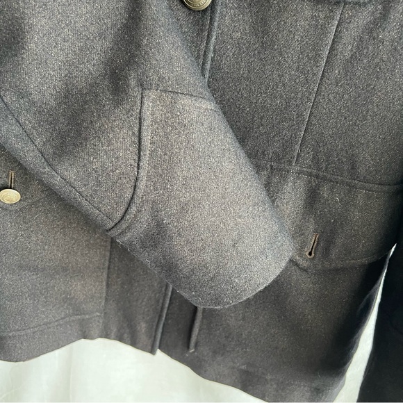 Cheap and Chic by Moschino Military Style Dark Brown Wool Blend Blazer. Size 8 - Picture 4 of 16